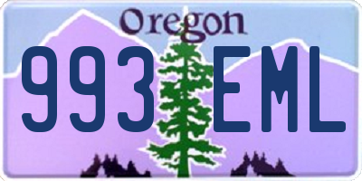 OR license plate 993EML