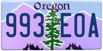 OR license plate 993EOA