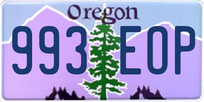 OR license plate 993EOP
