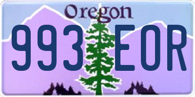 OR license plate 993EOR