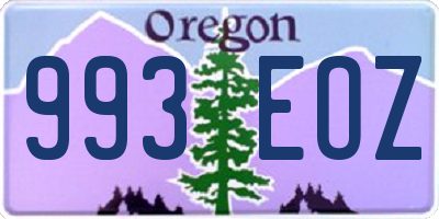 OR license plate 993EOZ