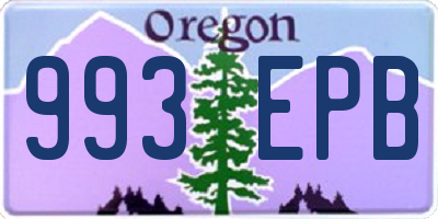 OR license plate 993EPB
