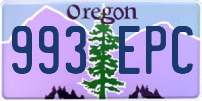 OR license plate 993EPC