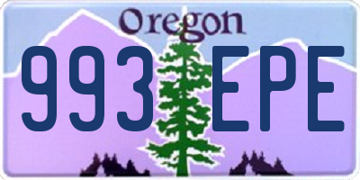 OR license plate 993EPE