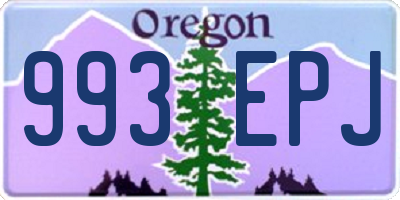 OR license plate 993EPJ