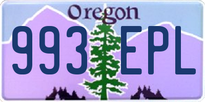 OR license plate 993EPL