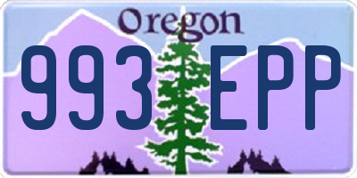 OR license plate 993EPP