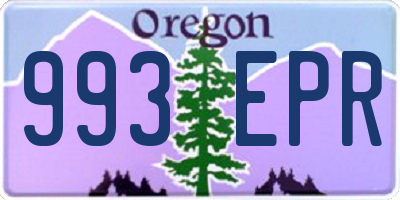 OR license plate 993EPR