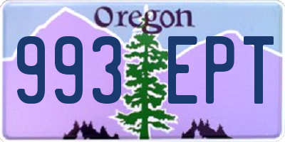 OR license plate 993EPT