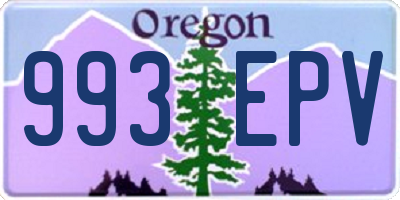 OR license plate 993EPV