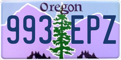 OR license plate 993EPZ