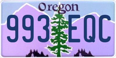 OR license plate 993EQC