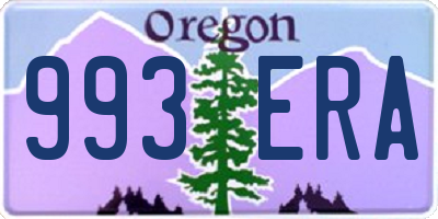 OR license plate 993ERA