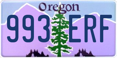 OR license plate 993ERF