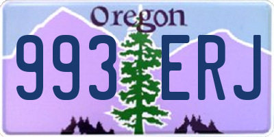 OR license plate 993ERJ