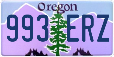 OR license plate 993ERZ