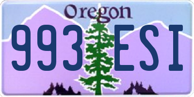 OR license plate 993ESI