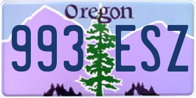 OR license plate 993ESZ