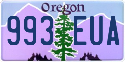 OR license plate 993EUA