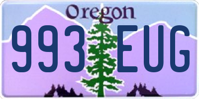 OR license plate 993EUG