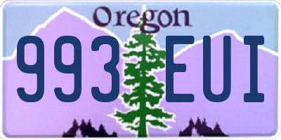 OR license plate 993EUI