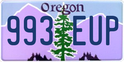 OR license plate 993EUP