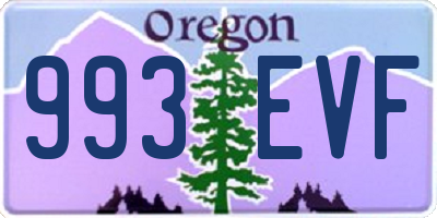 OR license plate 993EVF