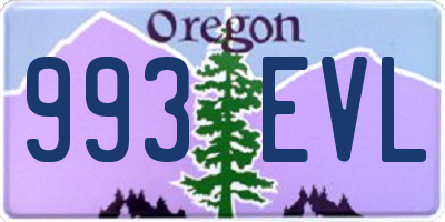 OR license plate 993EVL