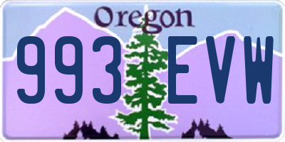 OR license plate 993EVW