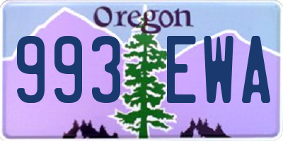 OR license plate 993EWA