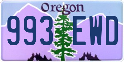 OR license plate 993EWD