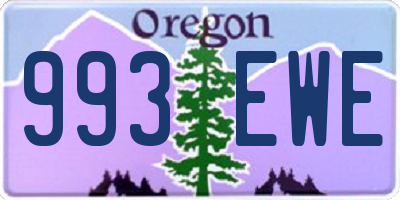 OR license plate 993EWE