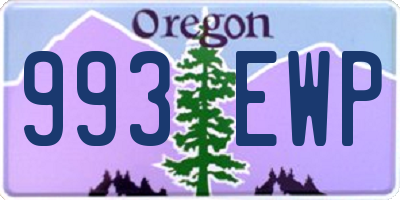 OR license plate 993EWP