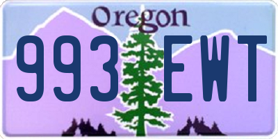 OR license plate 993EWT