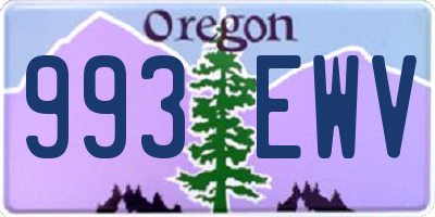 OR license plate 993EWV