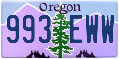 OR license plate 993EWW