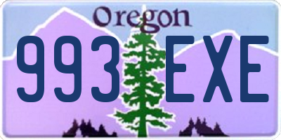 OR license plate 993EXE
