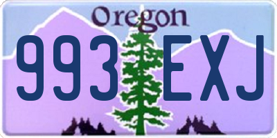 OR license plate 993EXJ