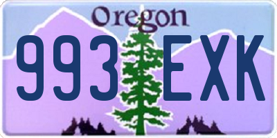 OR license plate 993EXK