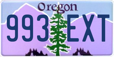 OR license plate 993EXT