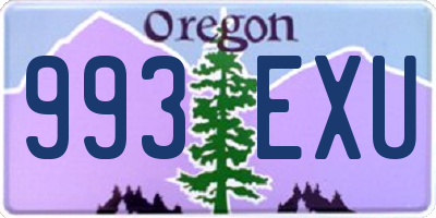 OR license plate 993EXU