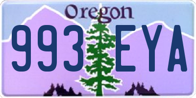 OR license plate 993EYA