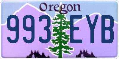 OR license plate 993EYB