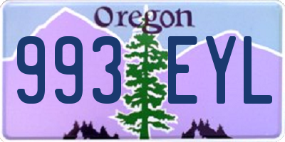 OR license plate 993EYL
