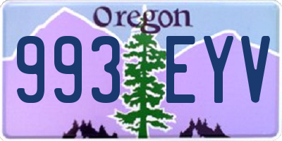 OR license plate 993EYV