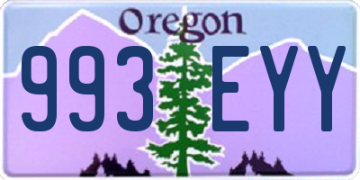 OR license plate 993EYY