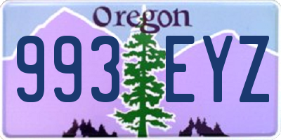 OR license plate 993EYZ