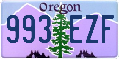 OR license plate 993EZF