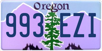 OR license plate 993EZI