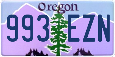 OR license plate 993EZN